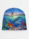 Детская шапка / Киты и дельфины