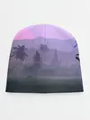 Детская шапка / forest at sunset