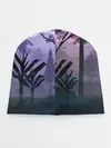 Детская шапка / forest at sunset