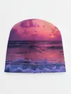 Детская шапка / Закат на берегу