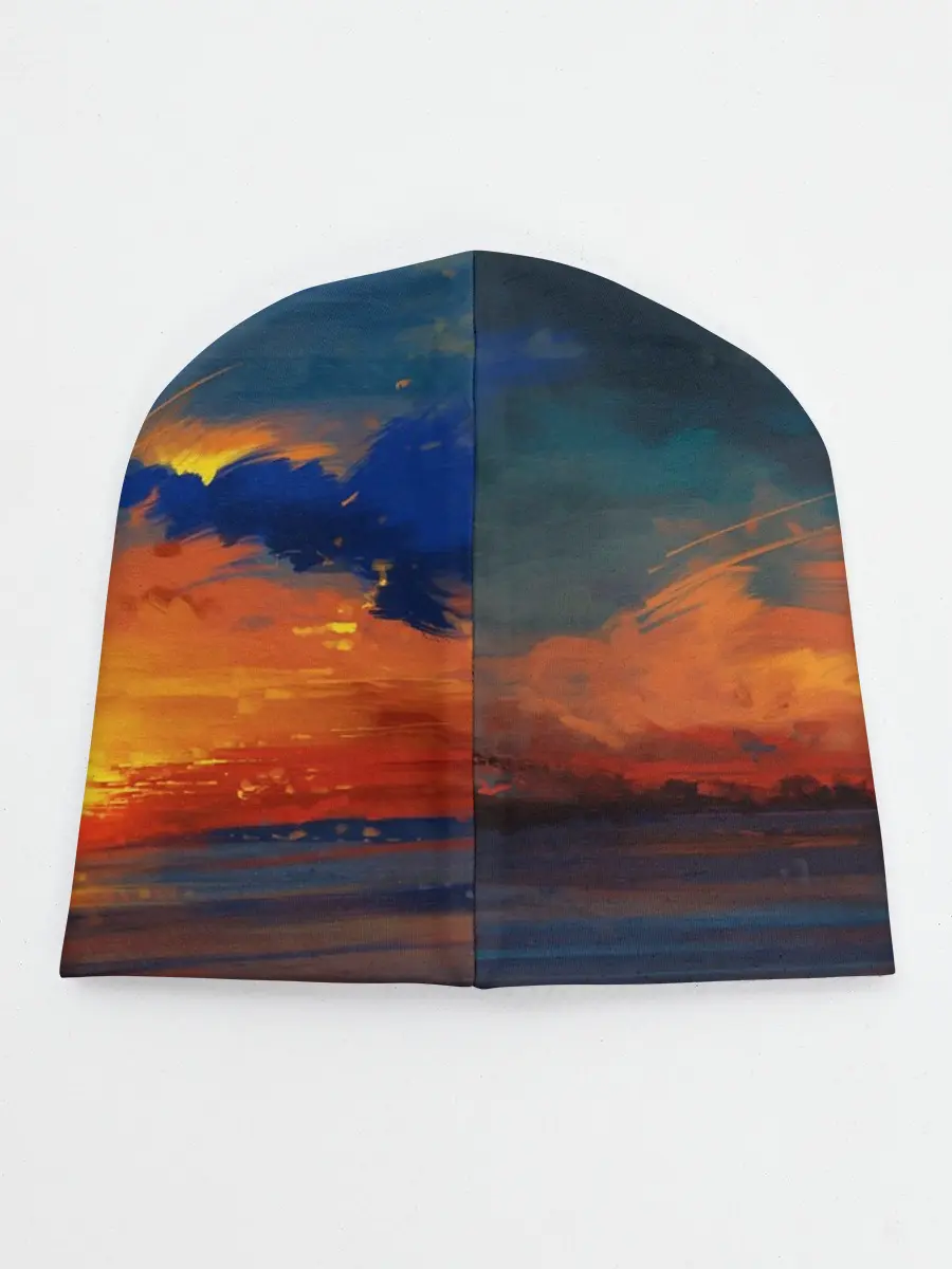 Детская шапка / Прибрежный закат