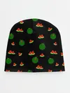 Детская шапка / Арбуз на черном фоне
