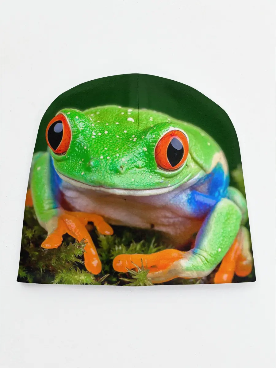 Детская шапка / Тропическая лягушка