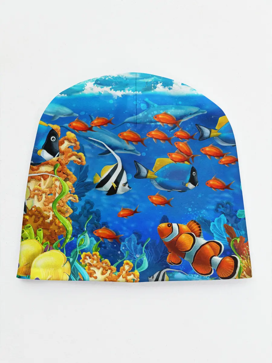 Детская шапка / Коралловые рыбки