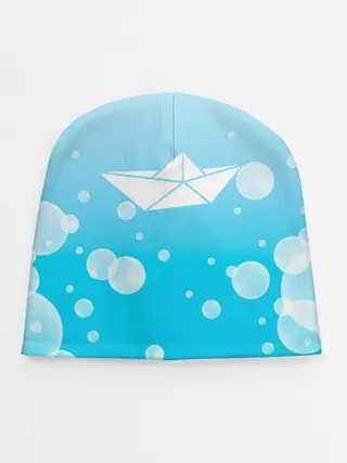 Детская шапка / Бумажный кораблик