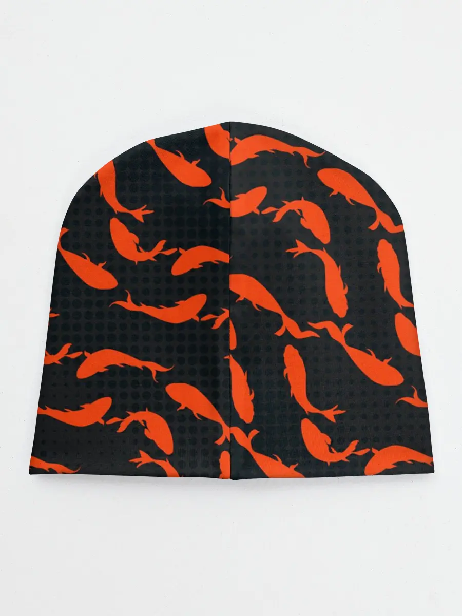 Детская шапка / Красные рыбки