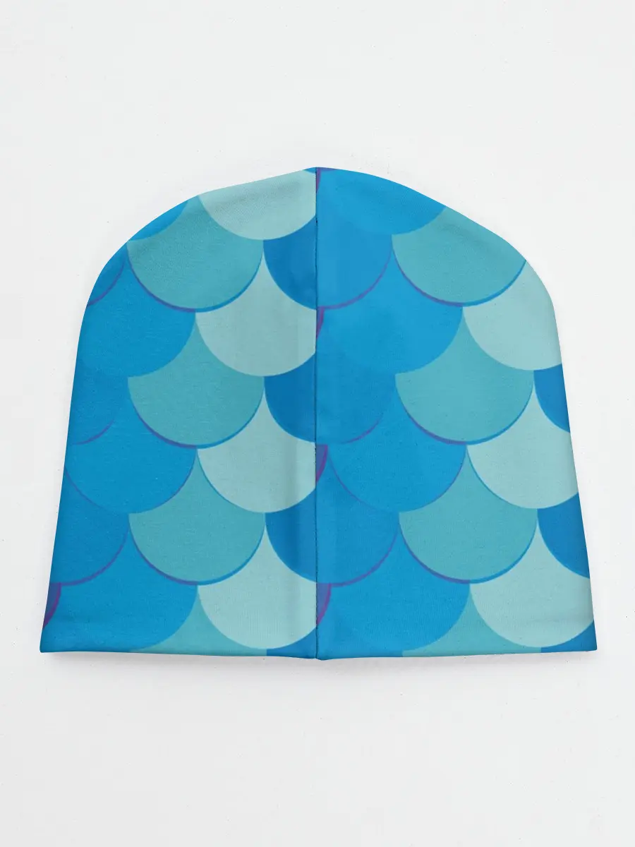 Детская шапка / Синяя чешуя рыбы