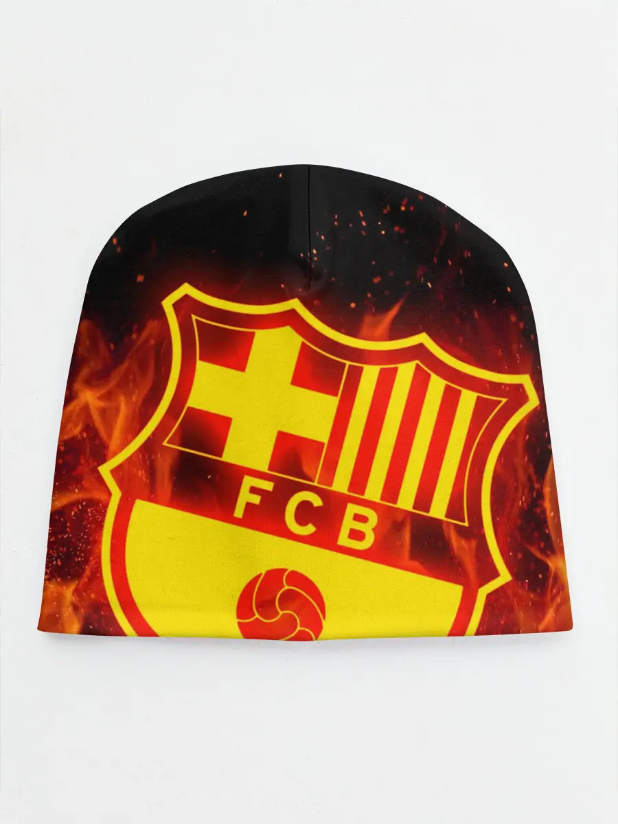 Детская шапка / FC BARCELONA / FIRE / ОГОНЬ