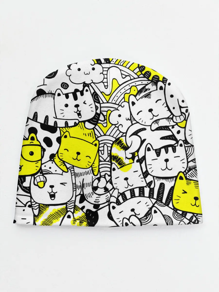Детская шапка / Котики