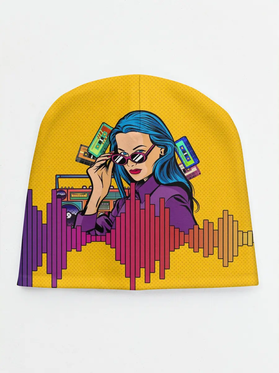 Детская шапка / Ретро. Девушка 90-х Арт.