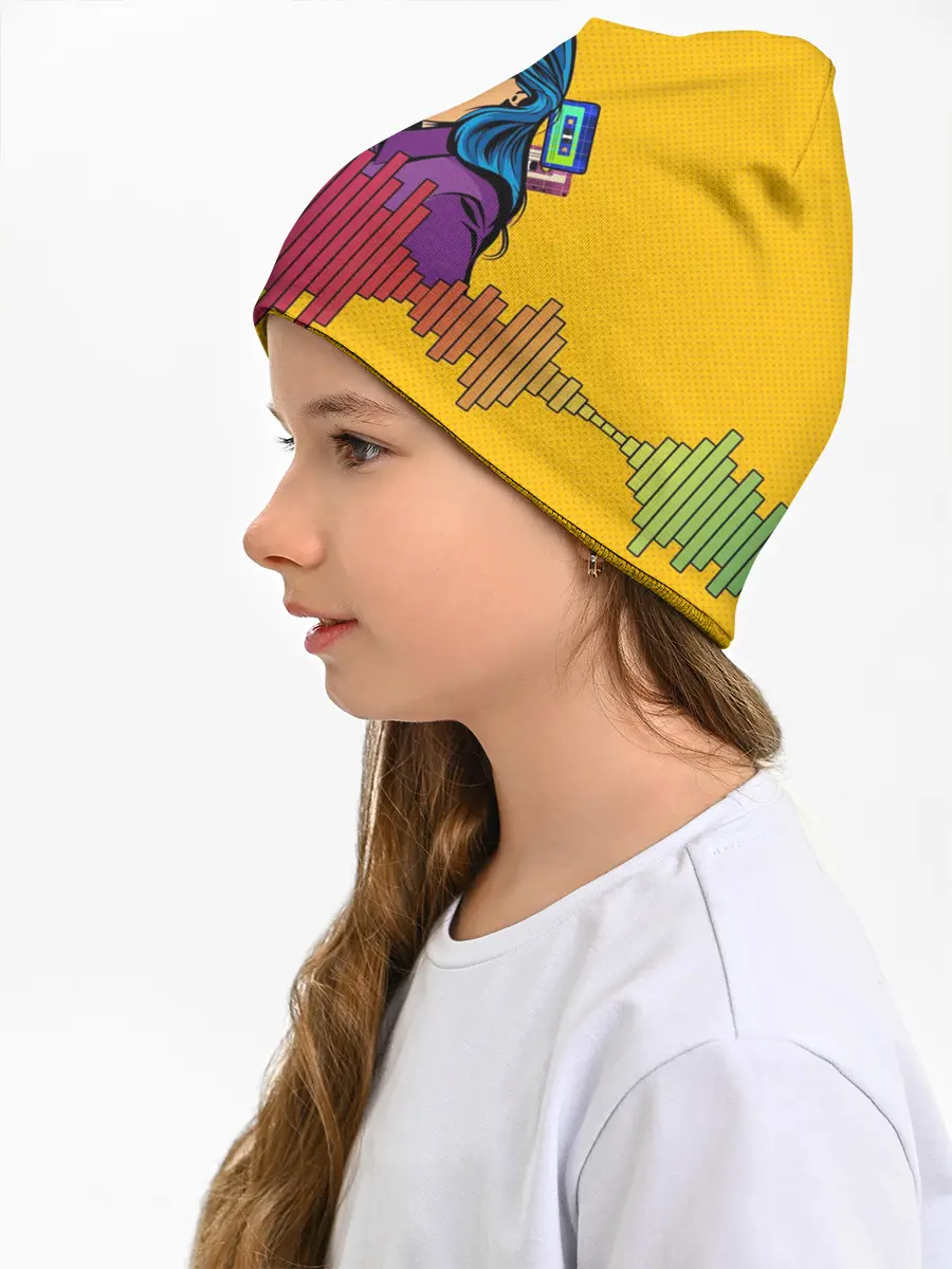 Детская шапка / Ретро. Девушка 90-х Арт.