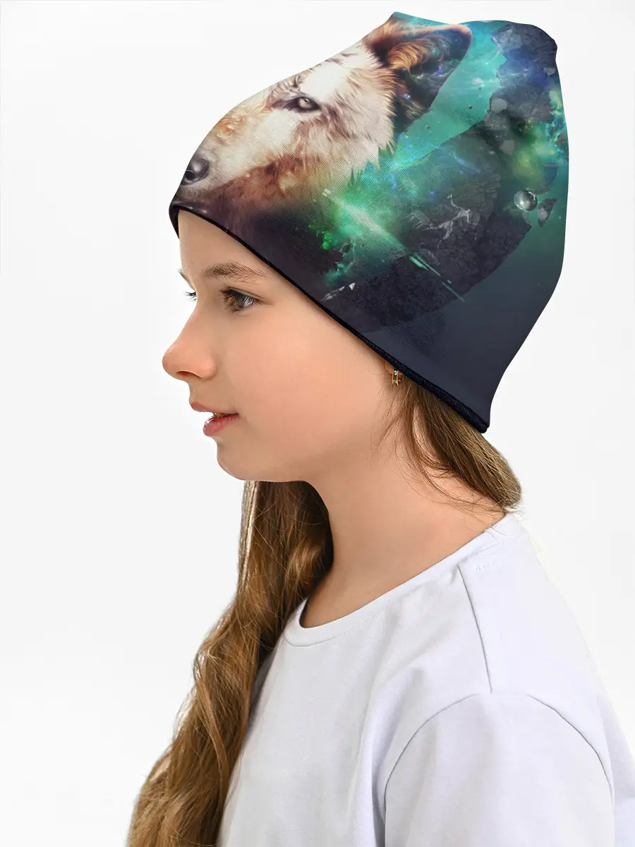 Детская шапка / Красивый волк