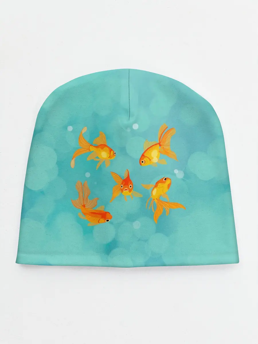 Детская шапка / Золотые рыбки