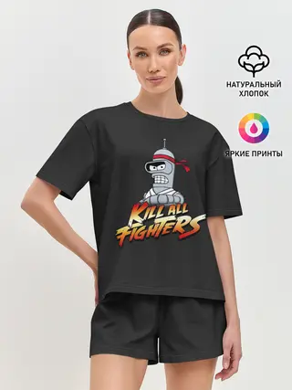 Женская пижама с шортами / Боец Бендер