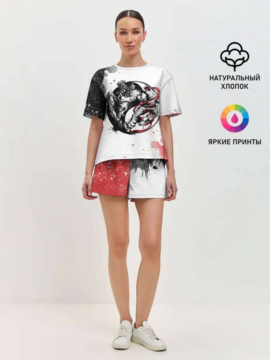 Женская пижама с шортами / Ryu vs Akuma