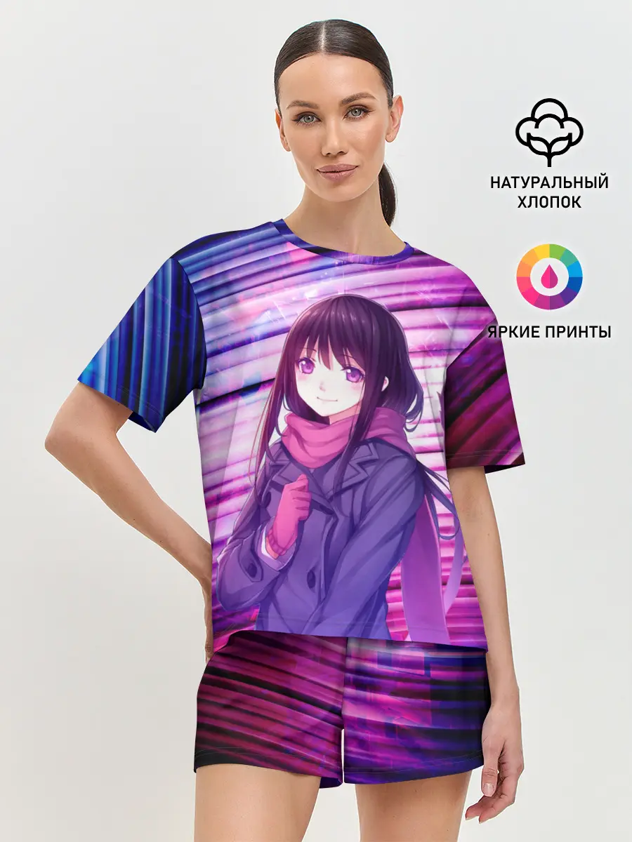 Женская пижама с шортами / Бездомный бог Хиёри