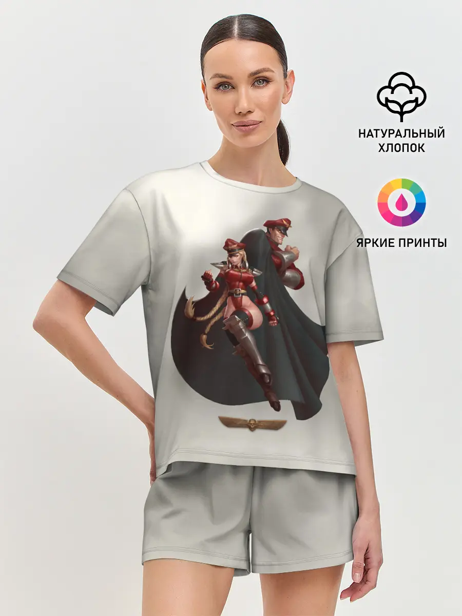 Женская пижама с шортами / Team Bison