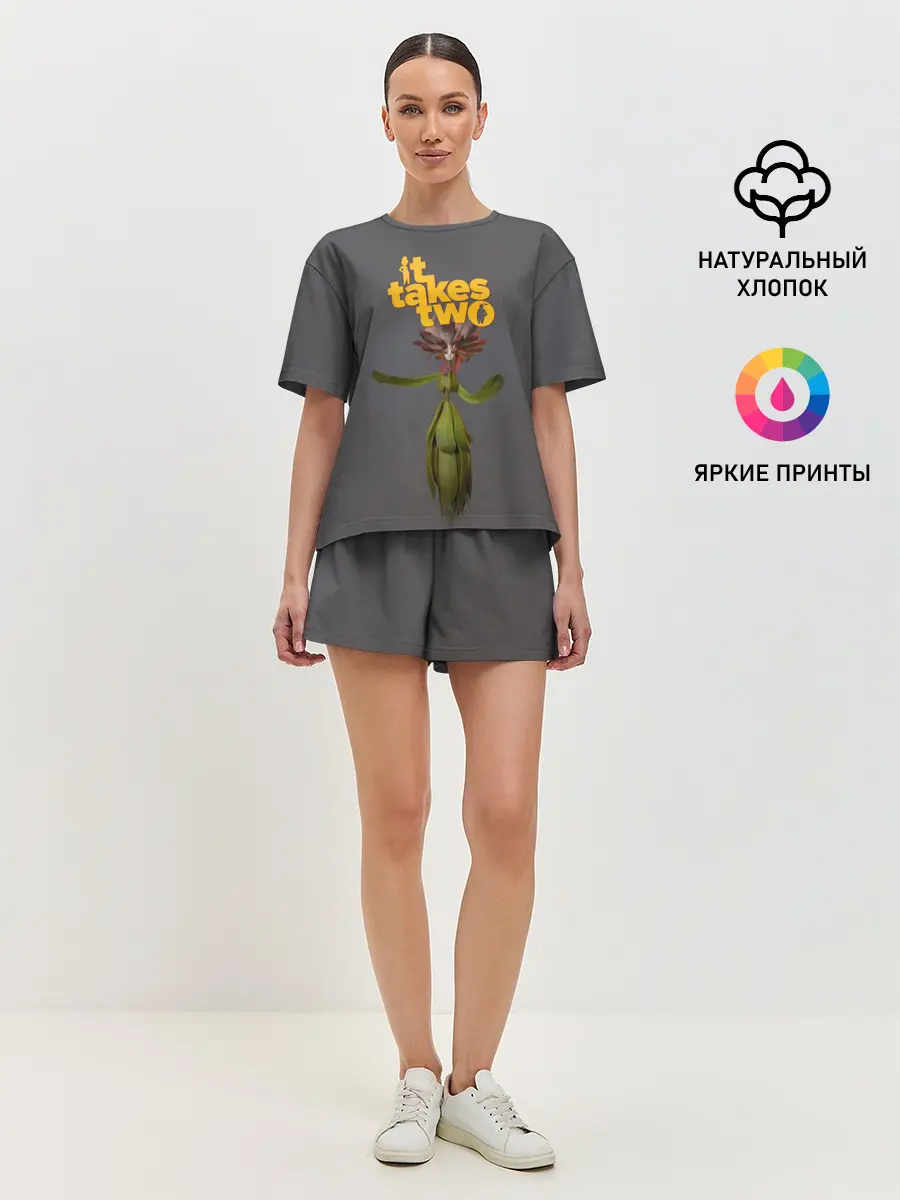 Женская пижама с шортами / It takes two Joy | Нужны двое Радость
