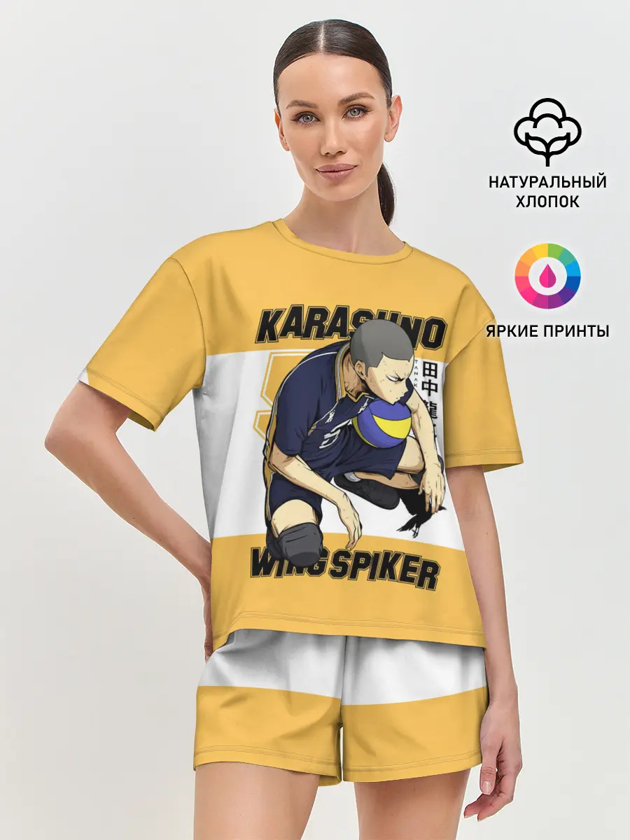 Женская пижама с шортами / Рюноске Танака | Haikyuu!!