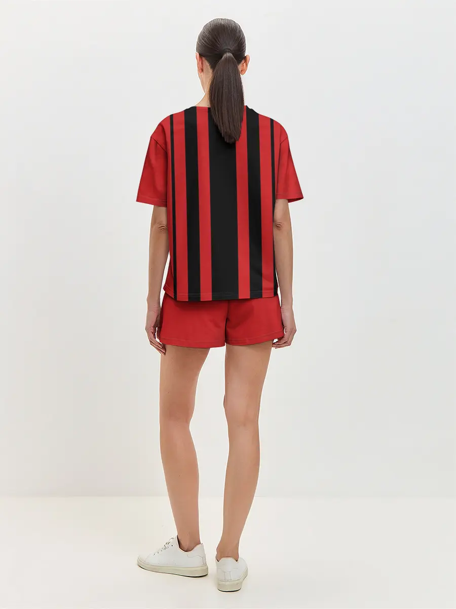 Женская пижама с шортами / Милан домашняя форма 2021/2022