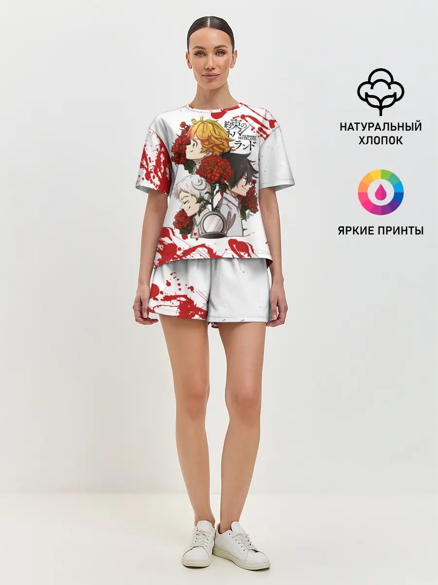 Женская пижама с шортами / Yakusoku no Neverland
