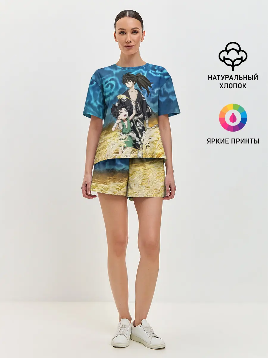 Женская пижама с шортами / Хяккимару с Дороро | DORORO