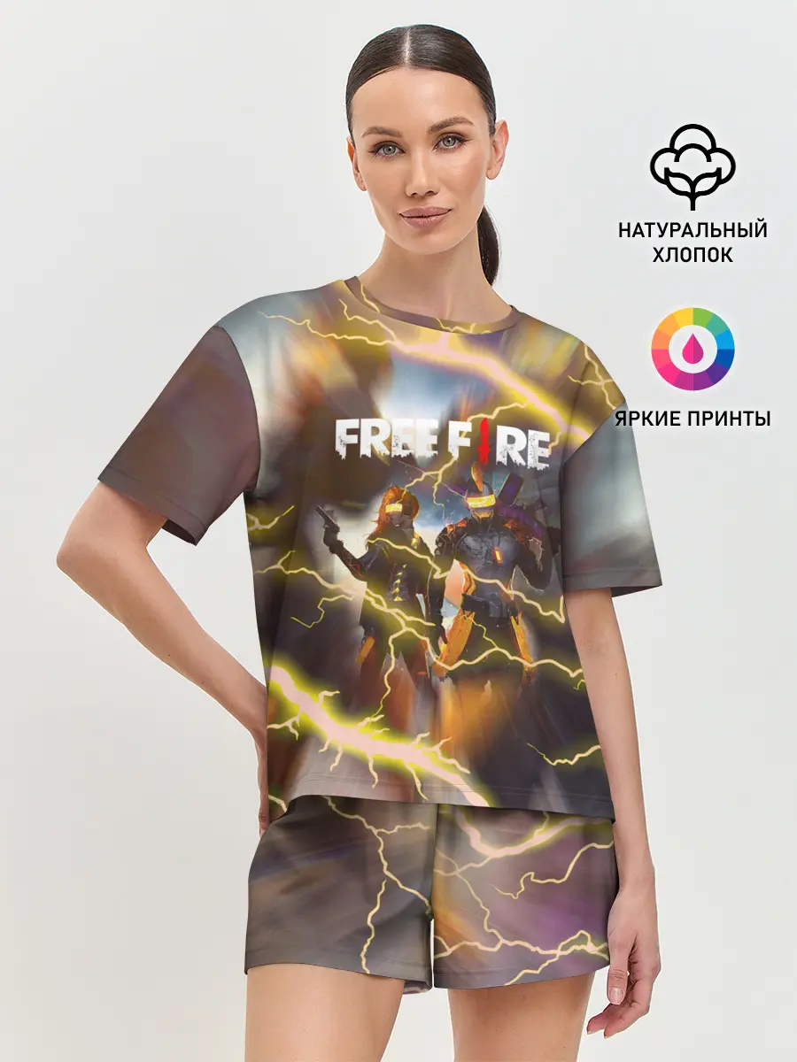 Женская пижама с шортами / FREEFIRE | ФРИФАЕР