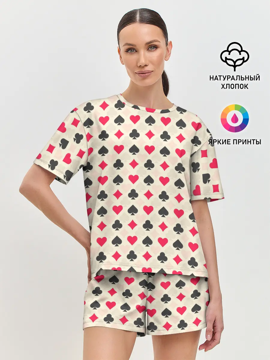 Женская пижама с шортами / Масти