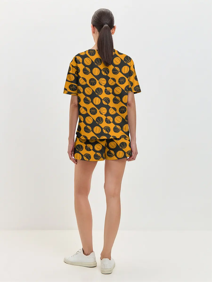 Женская пижама с шортами / Баскетбол