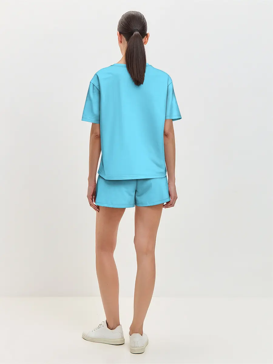 Женская пижама с шортами / Пират с бочкой рома