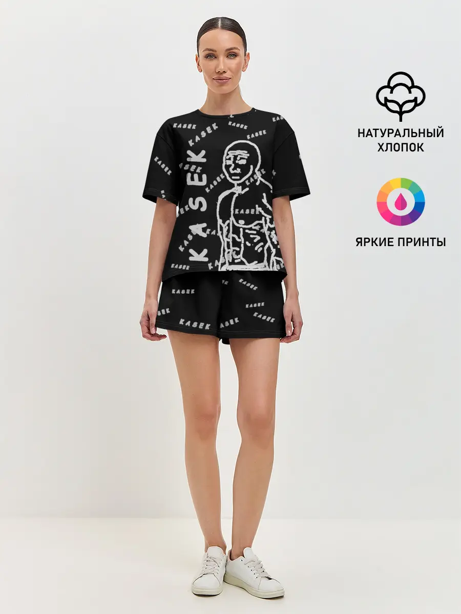 Женская пижама с шортами / KASEK