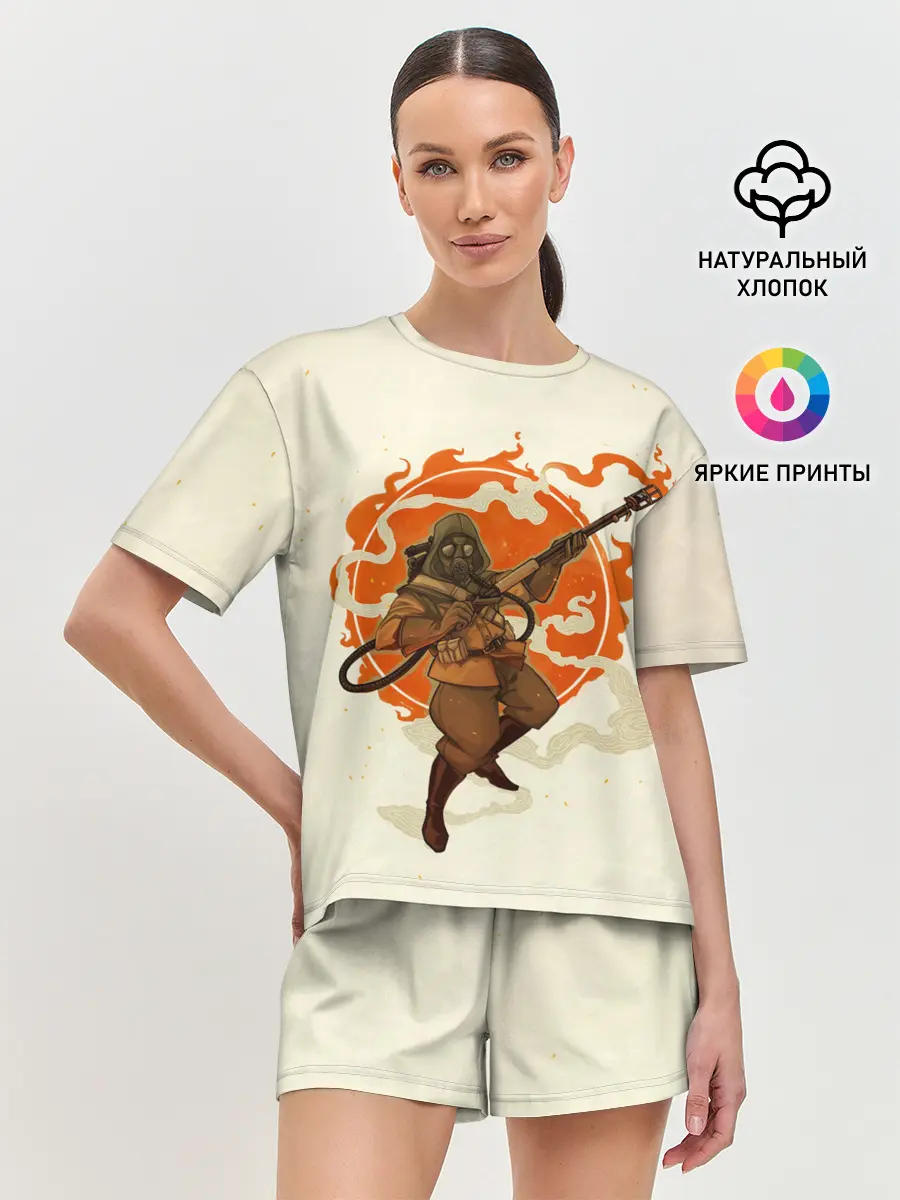 Женская пижама с шортами / Pyro style