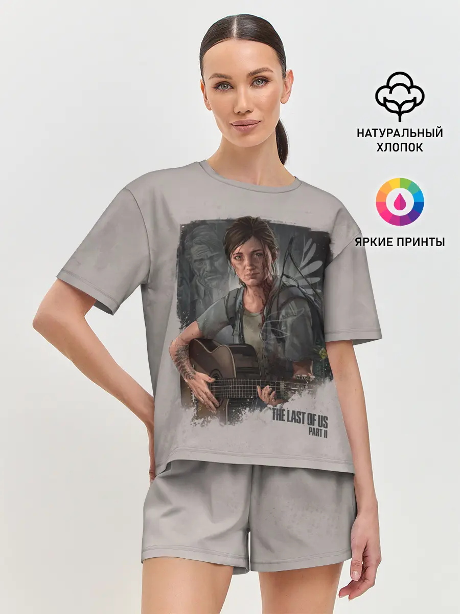 Женская пижама с шортами / Элли с гитарой