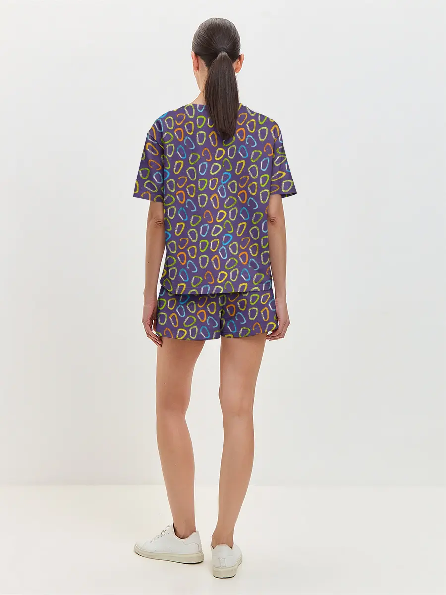 Женская пижама с шортами / Карабины