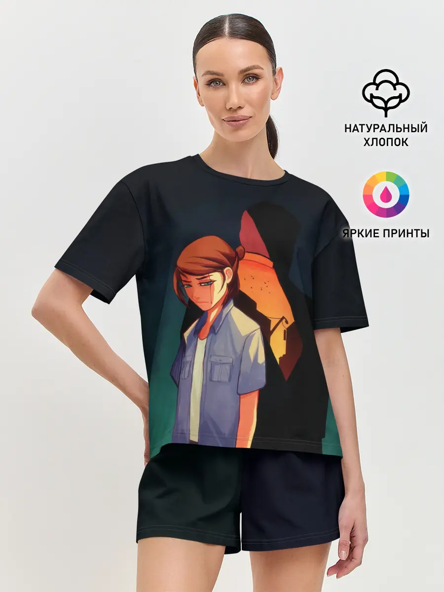 Женская пижама с шортами / Анимационные Элли и Джоел