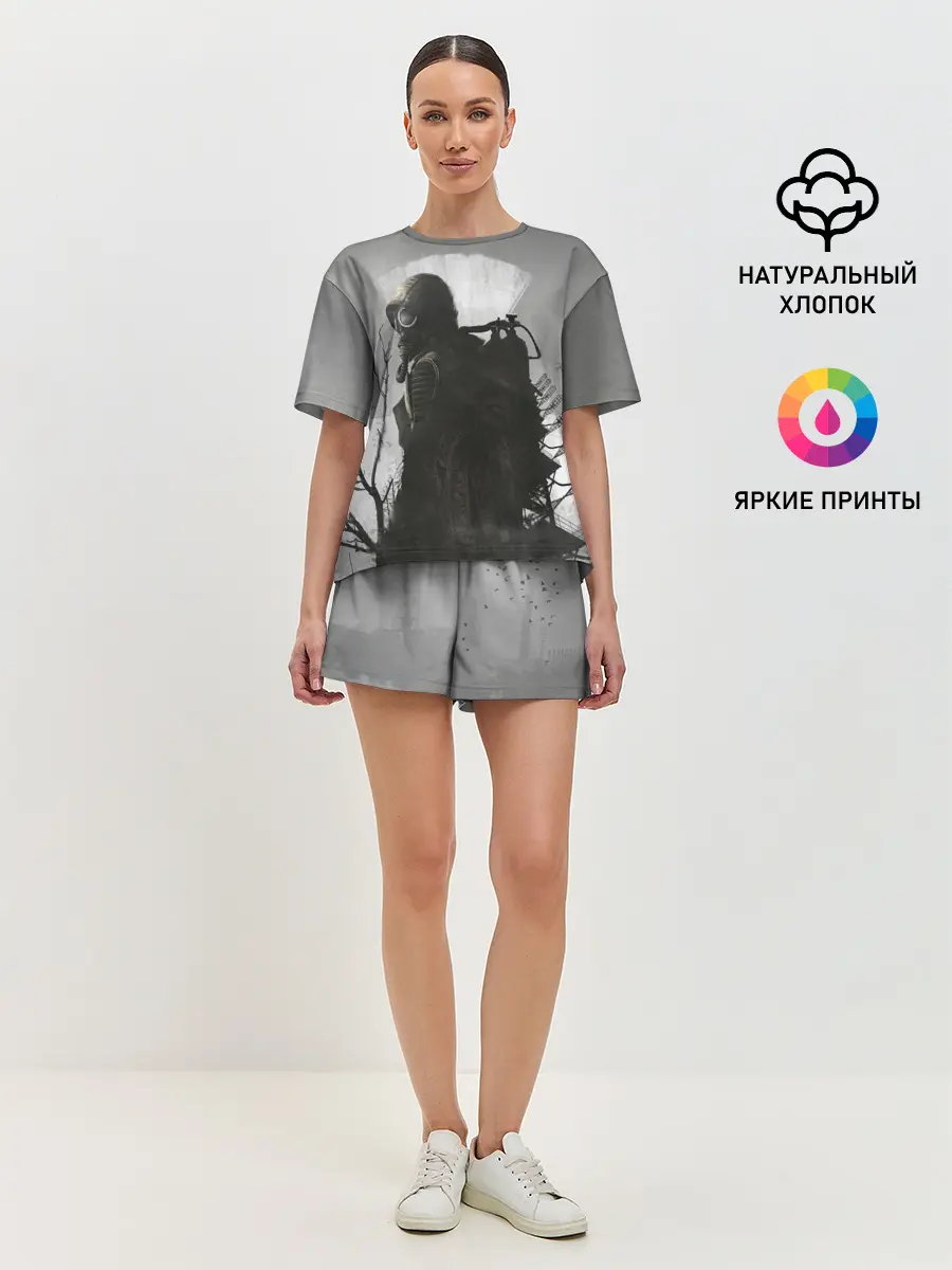 Женская пижама с шортами / STALKER 2 Gray