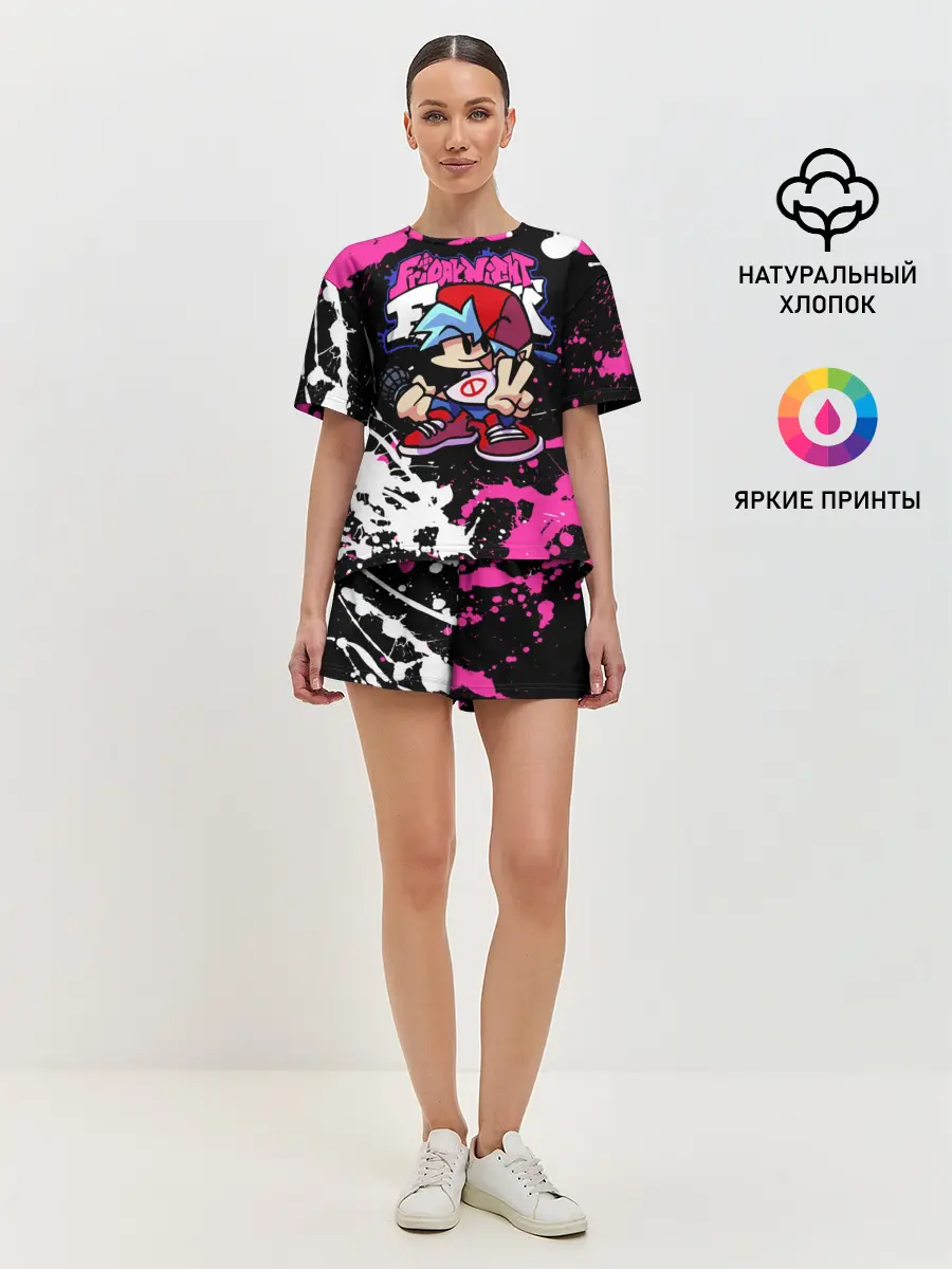 Женская пижама с шортами / Boyfriend