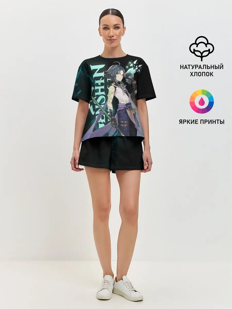 Женская пижама с шортами / XIAO