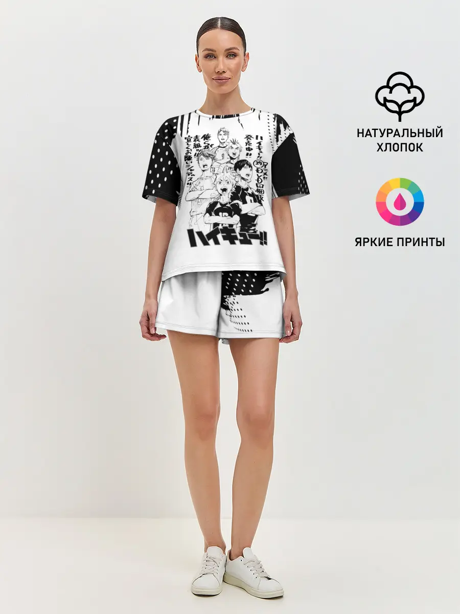 Женская пижама с шортами / Старшая Карасуно | Академия Шираторизава