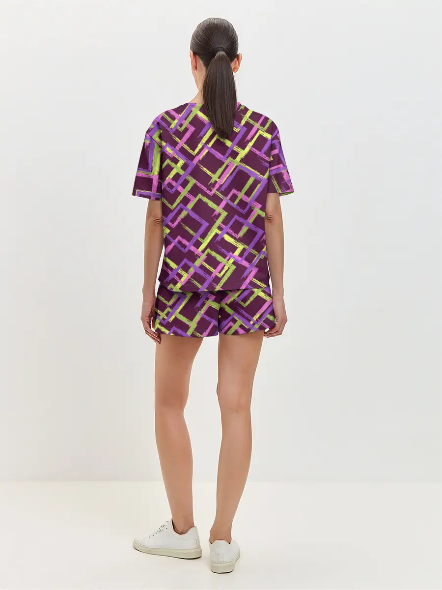 Женская пижама с шортами / Абстракция-2