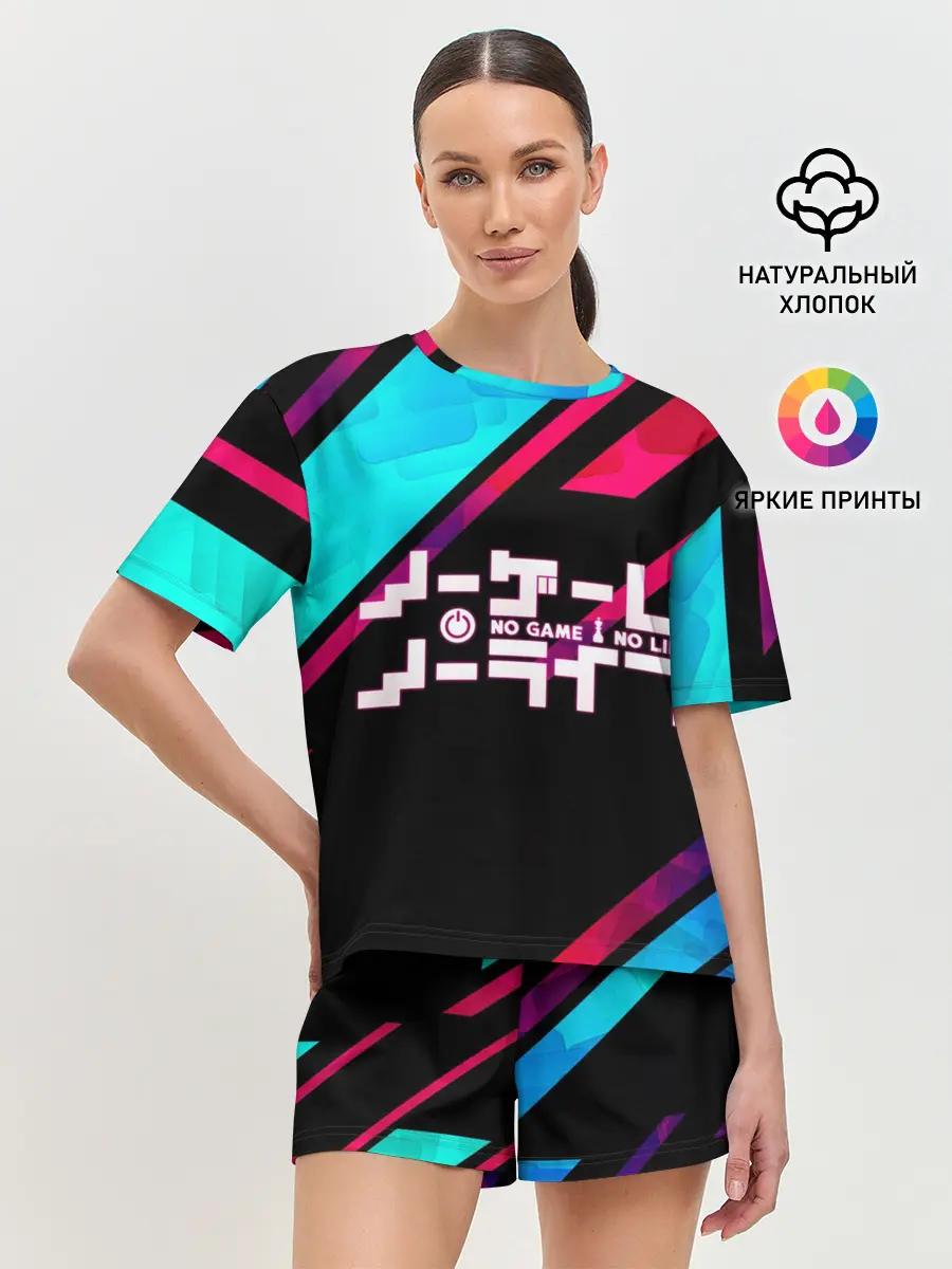Женская пижама с шортами / NO GAME NO LIFE LOGO