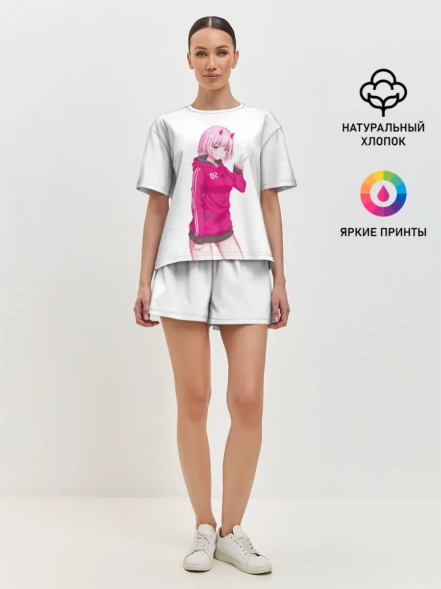 Женская пижама с шортами / ЛЮБИМЫЙ ВО ФРАНКСЕ | 02