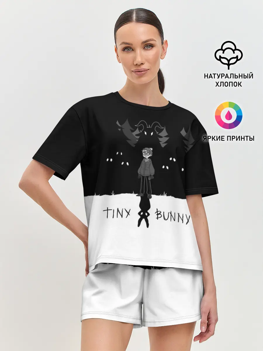 Женская пижама с шортами / Tiny Bunny ужасы