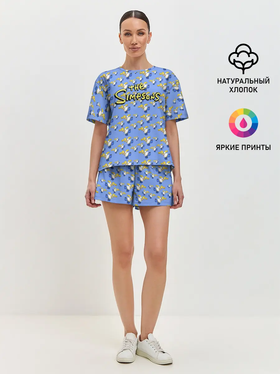 Женская пижама с шортами / Gomers pattern