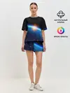 Женская пижама с шортами / КОСМИЧЕСКИЙ РАССВЕТ 3D