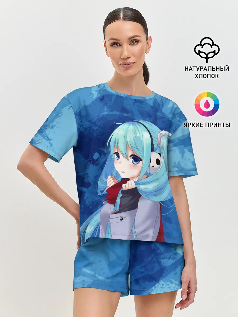 Женская пижама с шортами / Мику Хацунэ