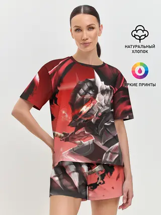 Женская пижама с шортами / БЕРСЕРК с двух сторон