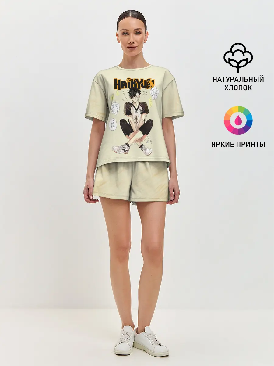 Женская пижама с шортами / Куроо Тецуро | Старшая Некома