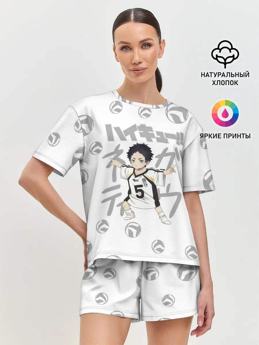 Женская пижама с шортами / Кейджи Акааши Академия Фукуродани
