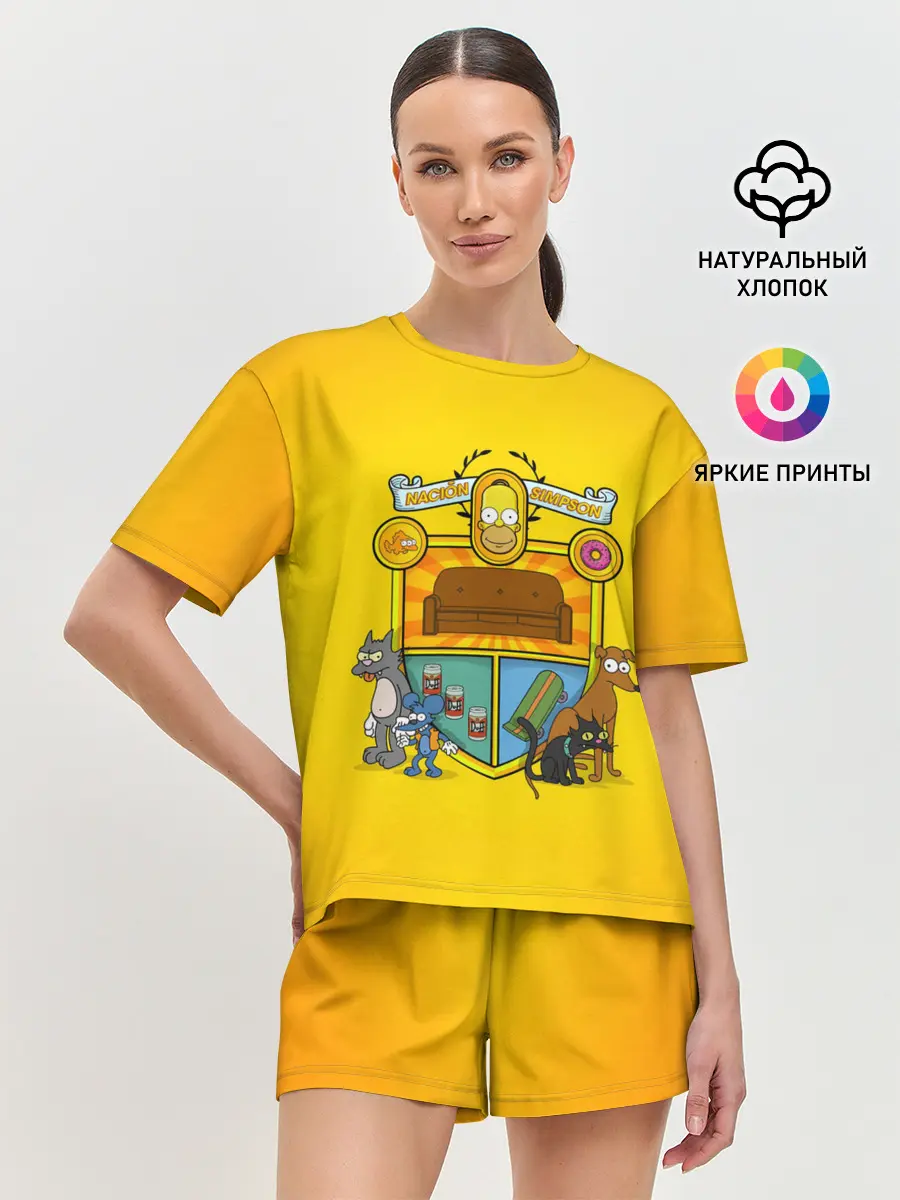 Женская пижама с шортами / Simpsons nation